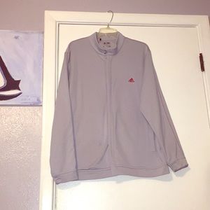 ‼️SALE‼️Grey Adidas Jacket w/ red accents‼️